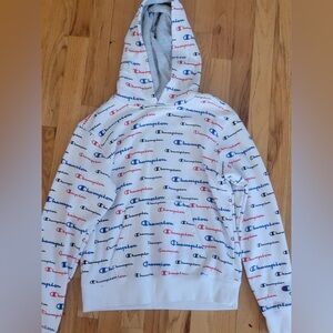 White Champion hoodie